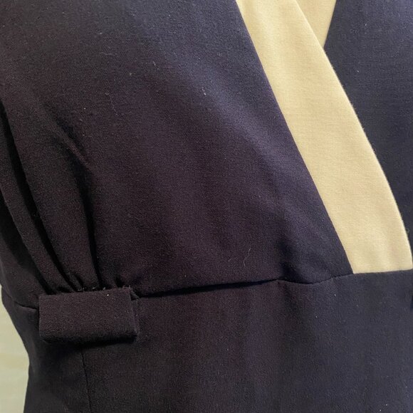 Classic Calvin Klein Navy Blue and White Dress - Picture 4 of 8